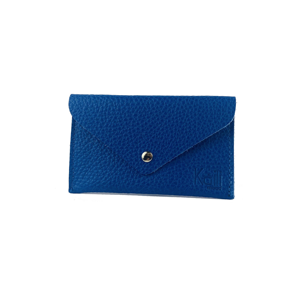 Italian Full-Grain Leather Pouch — Blue - foto 2