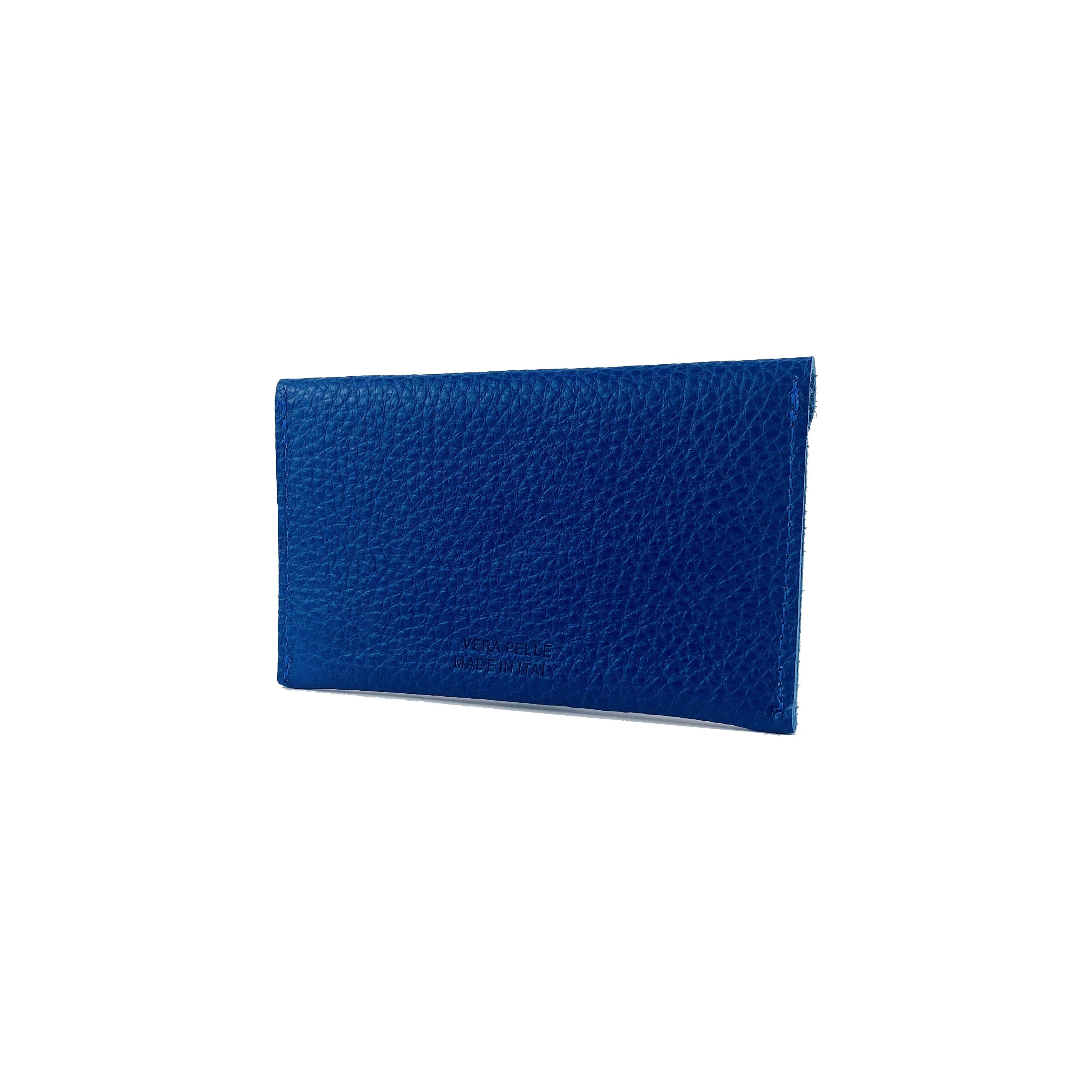 Italian Full-Grain Leather Pouch — Blue - foto 3