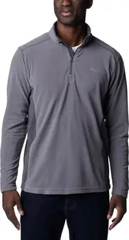 Columbia klamath range™ ii half zip fleece sweater - fleece sweater with half zip - outdoor sweater men - gray